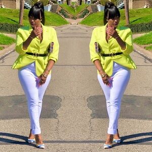 Lemonade Relaxed Fit Boyfriend Casual Blazer